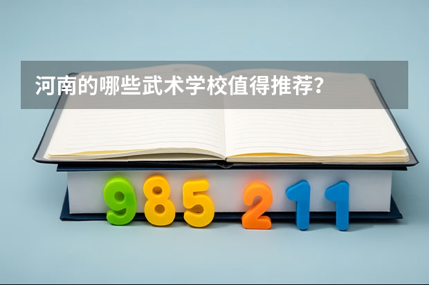 河南的哪些武术学校值得推荐？