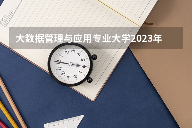 大数据管理与应用专业大学2023年排名 2023年大数据管理与应用专业前十名大学有哪些